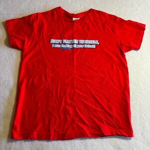 Vintage Y2K So Fly Red Graphic T Shirt‎ Dont Flatter Yourself! Women's Size L
